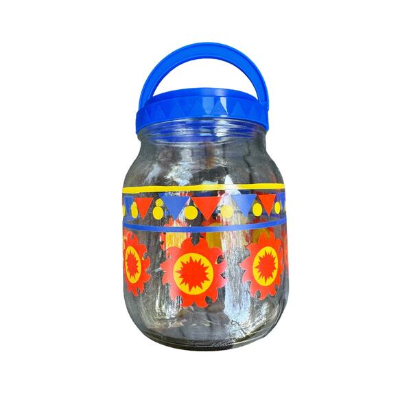 Anchor Hocking Pitcher for sale | eBay VINTGE Anchor Hocking Glass Jug Pitcher Sunny Daze 1/2 Gallon Water Tea Drink 90
